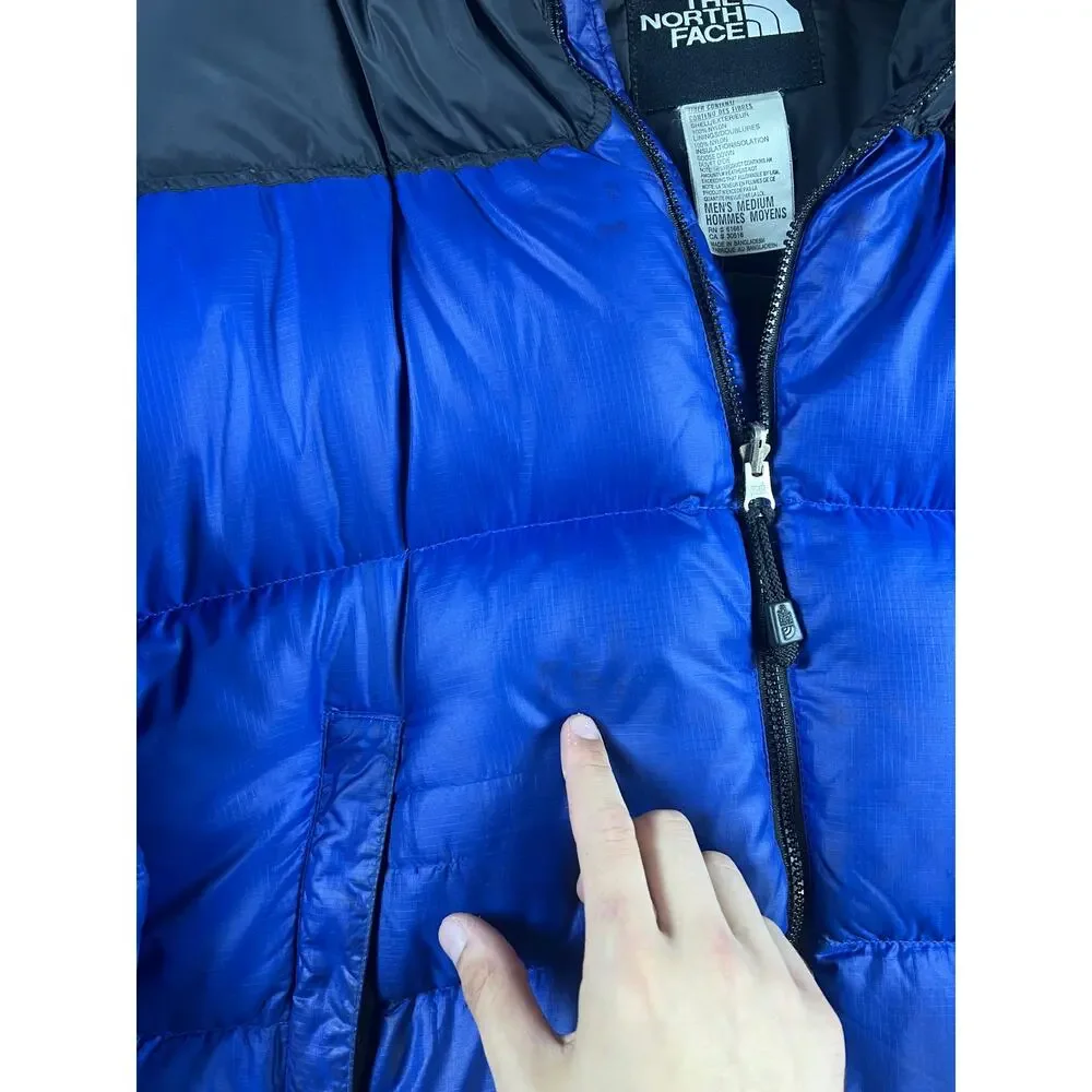 The North Face 700 Nuptse Puffer Down Jacket Sky Blue Vintage 90s Outerwear